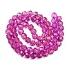 Baking Paint Transparent Glass Beads Strands LS-DGLA-A035-T10mm-A03-3