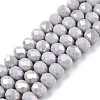 Electroplate Glass Beads Strands LS-EGLA-A044-P8mm-B19-1