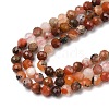 Natural South Red Agate Beads Strands G-G189-D06-03-4