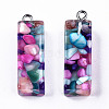 Transparent Epoxy Resin Pendants X-CRES-S364-001I-1