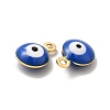 304 Stainless Steel Evil Eye Enamel Charms STAS-G302-03G-3