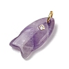 Natural Amethyst Pendants X-G-A297-01G-11-2