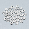925 Sterling Silver Granulated Spacer Beads STER-T002-73S-1