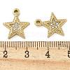 Ion Plating(IP) 304 Stainless Steel Rhinestone Charms STAS-U032-08G-3