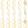 DICOSMETIC 30Pcs 3 Styles  Easter Theme Alloy Open Back Bezel Pendants FIND-DC0001-90-1