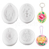 4Pcs 4 Styles Silicone Soap Molds DIY-TA0013-19-1