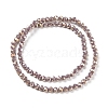Round Full Rainbow Plated Faceted(32 Facets) Electroplate Glass Beads Strands X-EGLA-J130-FR12-3
