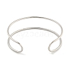 Non-Tarnish Hollowed 304 Stainless Steel Cuff Bangles for Women Men BJEW-P331-02P-3