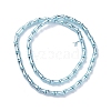 Electroplate Glass Beads Strands EGLA-Q128-13G-2