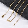 304 Stainless Steel Bone Rope Chain Necklaces NJEW-C073-05G-2