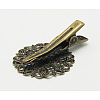 Iron Alligator Hair Clip Findings X-PHAR-B014-AB-2