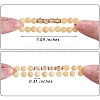 4Pcs 4 Style Natural Topaz Jade & Synthetic Citrine Stretch Bracelets Set with Glass Beaded BJEW-SW00105-07-2