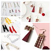 280Pcs Iron Ribbon Crimp Ends IFIN-CP0002-97G-6