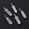 Opalite Pointed Pendants G-K329-21P-2