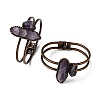 Natural Amethyst Beads Bangeles G-B150-05R-04-4