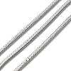 304 Stainless Steel Square Snake Chains STAS-L306-06A-P-1