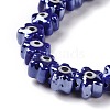 Handmade Porcelain Ceramic Beads Strands LAMP-B021-05B-4