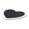 Heart Wooden Mini Chalkboard Signs AJEW-M035-02-3