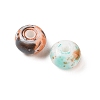 Opaque Spray Painted Glass Beads X1-GLAA-G118-01E-2