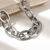 304 Stainless Steel Oval Link Chains Bracelets for Men & Women BJEW-D042-50P-2