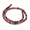 Natural Rhodonite Beads Strands G-F820-K08-6mm-3