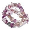 Natural Purple Fluorite Beads Strands G-F783-G04-01-5