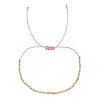 Summer Glass Seed Beaded Braided Bead Bracelets for Women EK0672-1-1