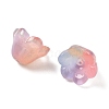 Transparent Glass Beads Caps GLAA-B028-01B-2