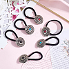 6Pcs 3 Colors Alloy Hair Ties DIY-CY0001-80B-3