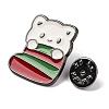 Christmas Cat Theme Zinc Alloy Enamel Pins JEWB-Z028-02E-3