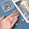 SUNNYCLUE 30Pcs 3 Colors 304 Stainless Steel Clip on Earring Pads STAS-SC0004-27-3