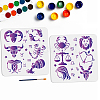 MAYJOYDIY US 1 Set PET Hollow Out Drawing Painting Stencils DIY-MA0002-76B-1