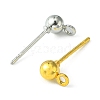 40Pcs 2 Color Iron Ball Stud Earring Post IFIN-FS0001-25-4