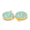 Golden Plated Alloy Enamel Charms ENAM-S118-05-M-2