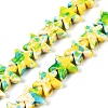 Spray Painted Synthetic Turquoise Beads Strands LS-UNKW-T001-11C-4