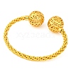 Brass Cuff Bangles BJEW-F477-04G-02-3