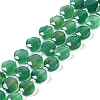 Natural Green Onyx Agate(Dyed & Heated) Beads Strands G-N342-05-2