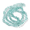 Spray Painted Transparent Glass Beads Strands GLAA-P060-01B-04-2