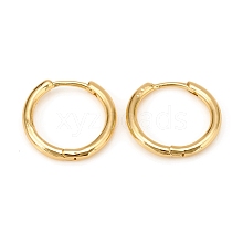 Brass Huggie Hoop Earrings KK-D160-55G