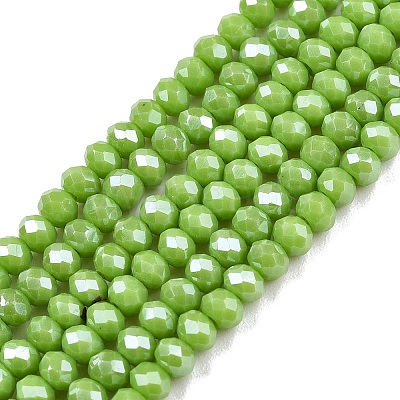 Electroplate Glass Beads Strands EGLA-A044-P2mm-A30-1