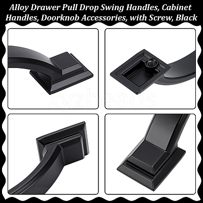 20Pcs Alloy Drawer Pull Drop Swing Handles FIND-WA0001-21-1