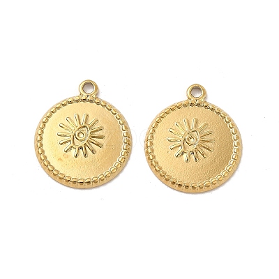 Ion Plating(IP) 304 Stainless Steel Pendants Rhinestone Settings STAS-B032-09G-1