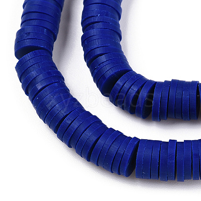Handmade Polymer Clay Beads Strands CLAY-R089-6mm-112-1