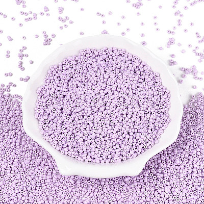 12/0 Baking Paint Glass Round Seed Beads SEED-S036-01A-08-1