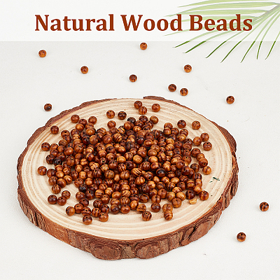 Natural Wood Beads WOOD-OC0003-73A-1