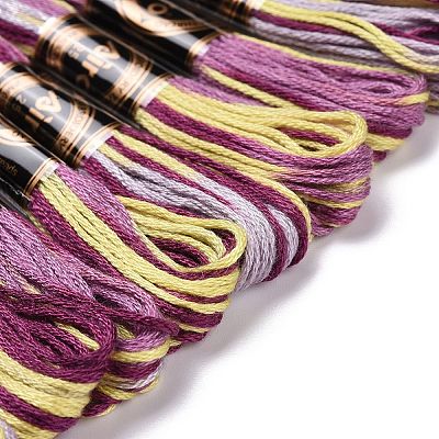 10 Skeins 6-Ply Polyester Embroidery Floss OCOR-K006-A76-1