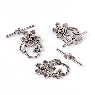 Tibetan Style Alloy Toggle Clasps LF0677Y-1