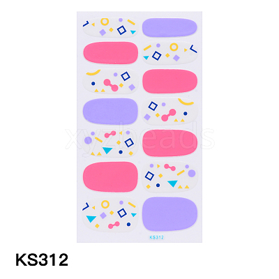 Nail Art Stickers Decals Full-Cover Designs MRMJ-Q063-KS312-1