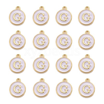 Golden Plated Alloy Charms X-ENAM-S118-01G-1