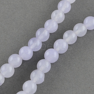 Natural Jade Bead Strands G-R165-8mm-16-1
